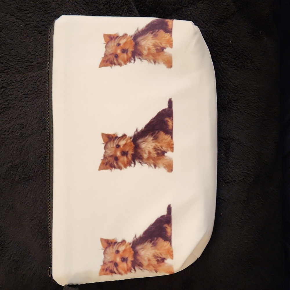 NEW- Cosmetic Bag, Storage Bag- Dog, Yorkie